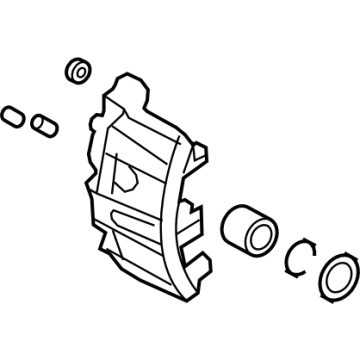 Ford BC2Z-2552-B Caliper, Rear Passenger Side