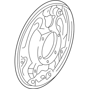 Ford E-250 Econoline Brake Backing Plate - E4TZ-2212-B