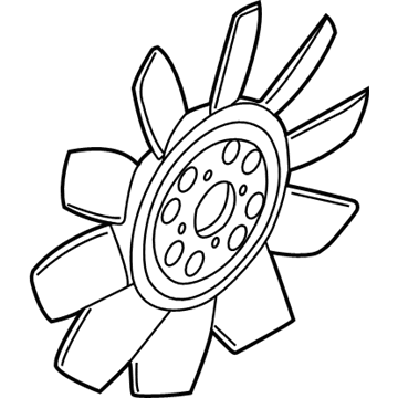 Mercury 2C5Z-8600-AA Fan Blade