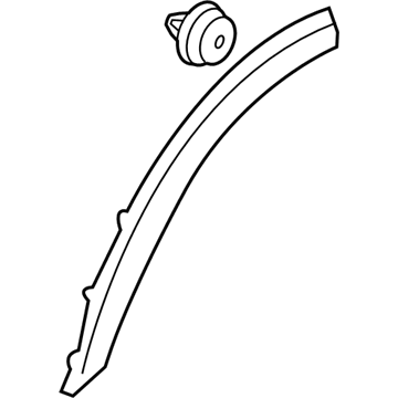 Ford BK3Z-61278L00-BB Wheel Opening Molding, Front Passenger Side