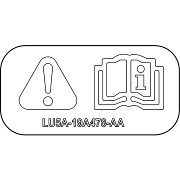 Ford LU5Z-9900014-D Label