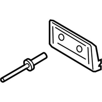 Ford DS7Z-17A385-AA License Bracket, Front