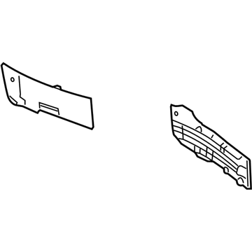 Ford 6L2Z-7804609-AAC Side Panel, Black, Front Driver Side