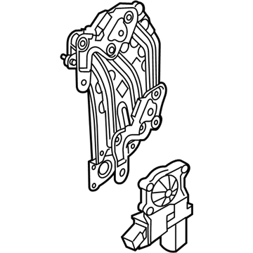 Ford ER3Z-7630307-A Window Regulator, Rear Driver Side