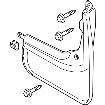 Ford DS7Z-16A550-CA Mud Guard, Rear