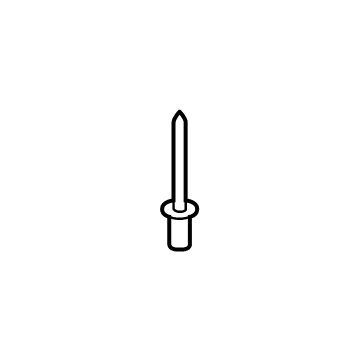 Ford -W717984-S417 Roof Molding Rivet