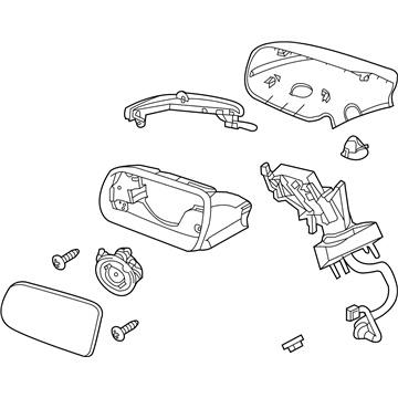 Ford AE9Z-17682-CAPTM Mirror Assembly, Passenger Side