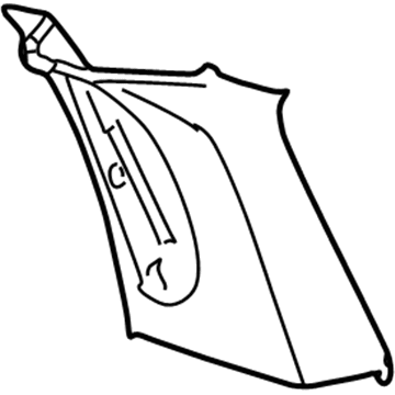 Ford 2C7Z7824356AAC Pillar Trim, Passenger Side