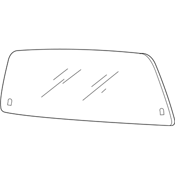 Ford 7C3Z-2542006-A Back Glass, Green, Rear