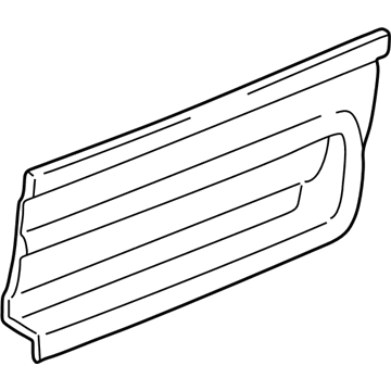 Lincoln Door Moldings - 3L7Z-7820879-APTM