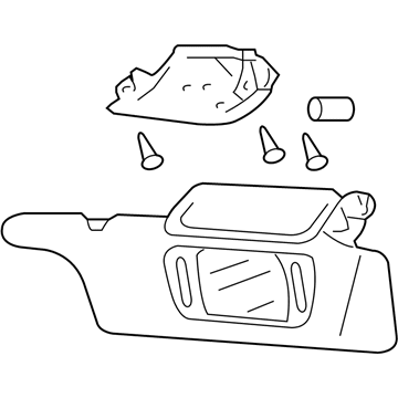 Ford AR3Z-7604104-AA Sunvisor, Passenger Side