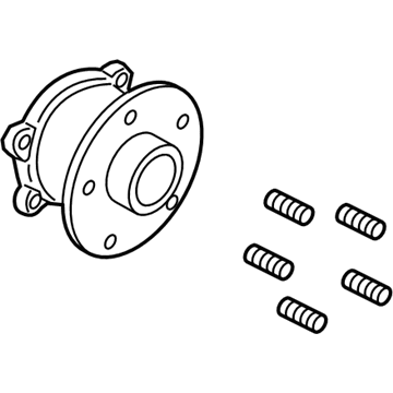 Ford CV6Z-1104-F Hub Assembly, Rear