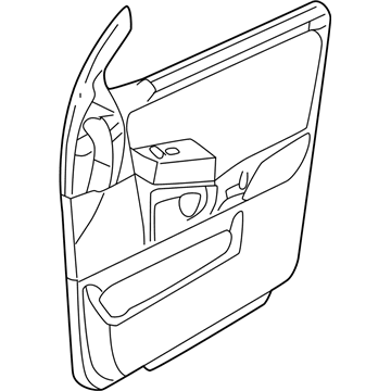 Mercury 1L2Z7823942CAB Door Trim Panel