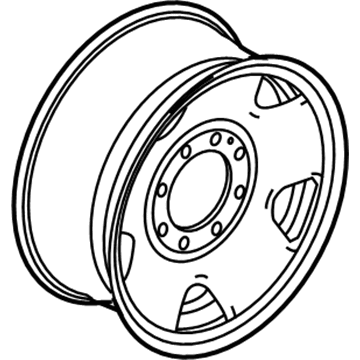 2010 Ford F-350 Super Duty Spare Wheel - 8C3Z-1015-B