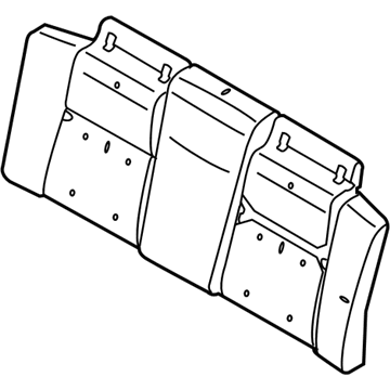 Ford BR3Z-7666800-A Seat Back Pad, Rear