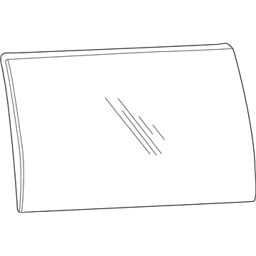 Ford 5F2Z-1725722-BA Door Glass, Rear Passenger Side
