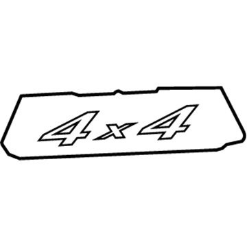 Ford 4L3Z-9925622-EAA Decal, Arizona Beige, Rear