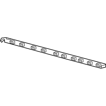 Ford 4L3Z-84291A40-AAA Upper Molding, Black, Rear Passenger Side