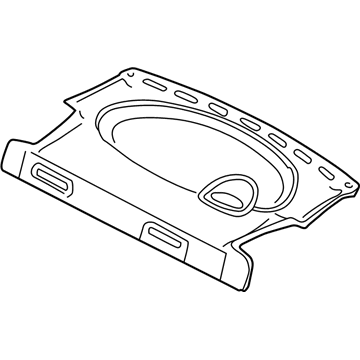 Ford 5S4Z-6146668-AAB Package Tray Trim