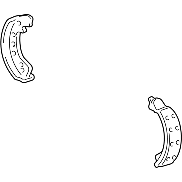 2002 Ford E-250 Econoline Parking Brake Shoe - 4C2Z-2648-AA