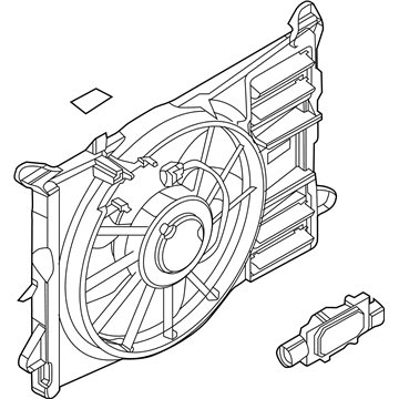 Ford Cooling Fan Assembly - CT4Z-8C607-C