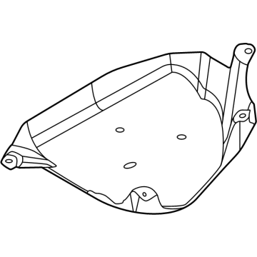 Ford Fuel Tank Skid Plate - LX6Z-9A147-A