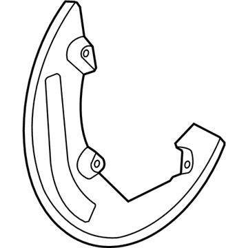 Ford Flex Brake Backing Plate - 8A8Z-2K005-A