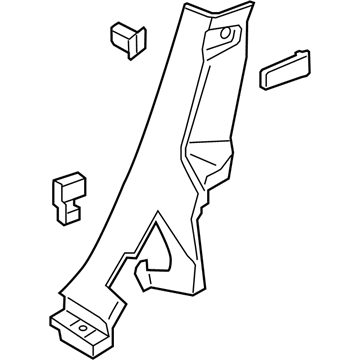 Lincoln DP5Z-5431012-LA Lower Quarter Trim