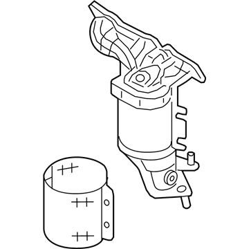 Ford F2GZ-5G232-C Catalytic Converter, Front Driver Side