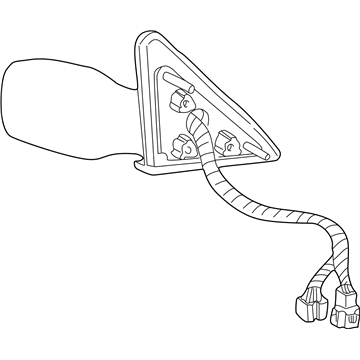 Ford 9W1Z-17683-CAPTM Mirror, Rear Outer Driver Side