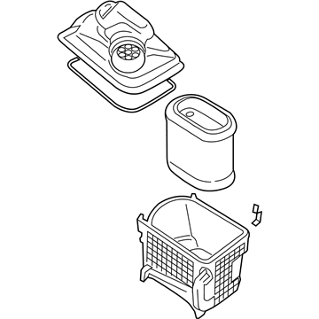 Ford F-250 Super Duty Air Filter Box - HC3Z-9600-D