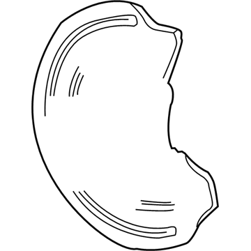 Ford F4ZZ-2C028-A Backing Plate, Rear