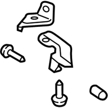 Ford FL3Z-1626801-A Upper Hinge, Rear Driver Side