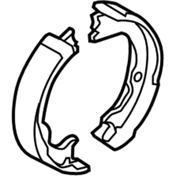 Ford CL3Z-2648-B Parking Brake Shoes, Rear