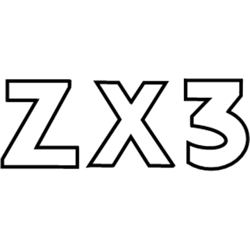 Ford YS4Z-5442528-JB Nameplate, Rear