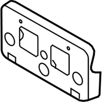 Ford AE8Z-17A385-AA License Bracket, Front