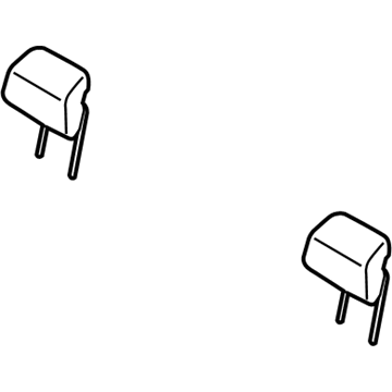 Ford DU5Z-54611A08-A Headrest, Outer, Rear