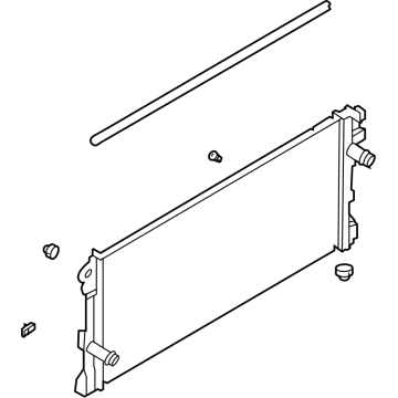Ford Bronco Radiator - MB3Z-8005-A