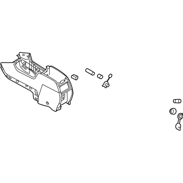 Lincoln MKX Center Console Base - 9A1Z-78045A36-AB