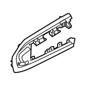 Ford M1PZ-78275A36-AA Trim Molding, Black, Passenger Side