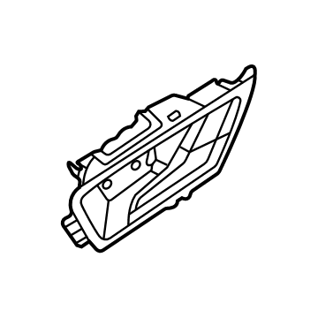 Ford LJ6Z-5822600-C Handle, Inside, Rear Upper Inner Passenger Side