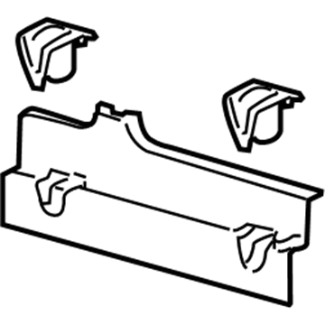 Ford EK4Z-61311A59-BB Center Molding, Rear Lower Driver Side