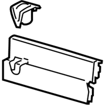 Ford LK4Z-61311A13-AA Front Trim, Rear Lower Driver Side