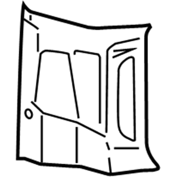 Ford CK4Z-6131011-AA Rear Pillar Trim, Upper Driver Side