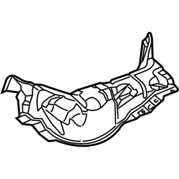Ford CP9Z-38114B06-A Heat Shield, Center
