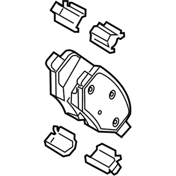 Lincoln MKX Brake Pads - EU2Z-2V200-E