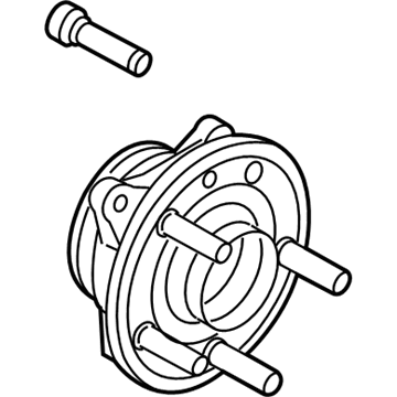 Ford BT4Z-1104-B Hub Assembly, Rear