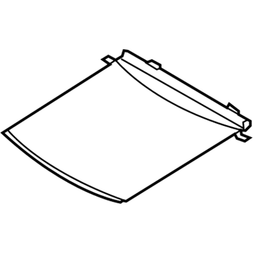 Ford AT4Z-78519A02-AA Sunshade, Black/Graystone, Front