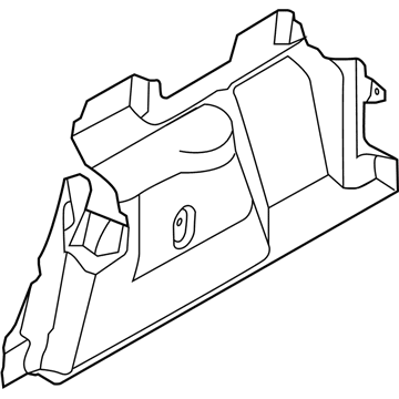 Ford CV6Z-5431148-AA Trunk Side Trim, Rear Passenger Side