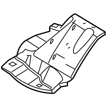 Ford 9C2Z-16061-B Apron Panel, Front Driver Side